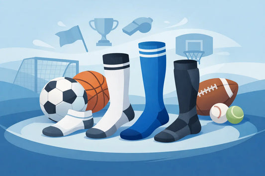 Tipos de calcetines para equipos deportivos