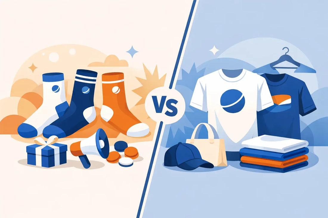 Calcetines promocionales vs playeras promocionales