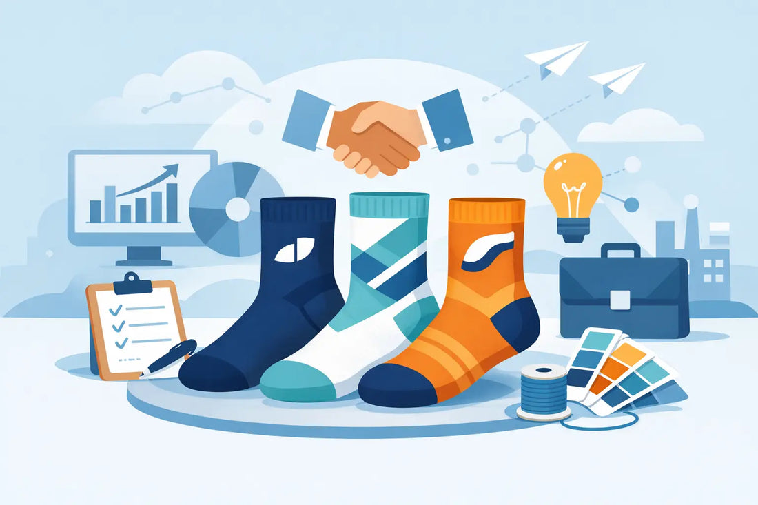Guía de calcetines para branding B2B