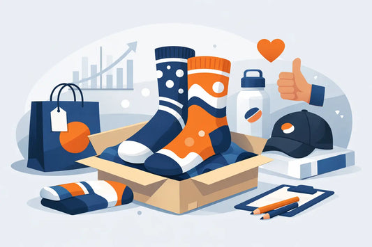 Calcetines para merchandising de marca: aciertan